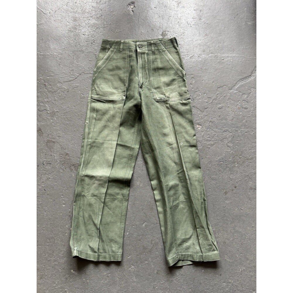 Vintage 60s Starched OG 107 Cotton Sateen Pants 29x30